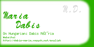 maria dabis business card